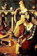 CARPACCIO, Vittore two venetian women oil painting